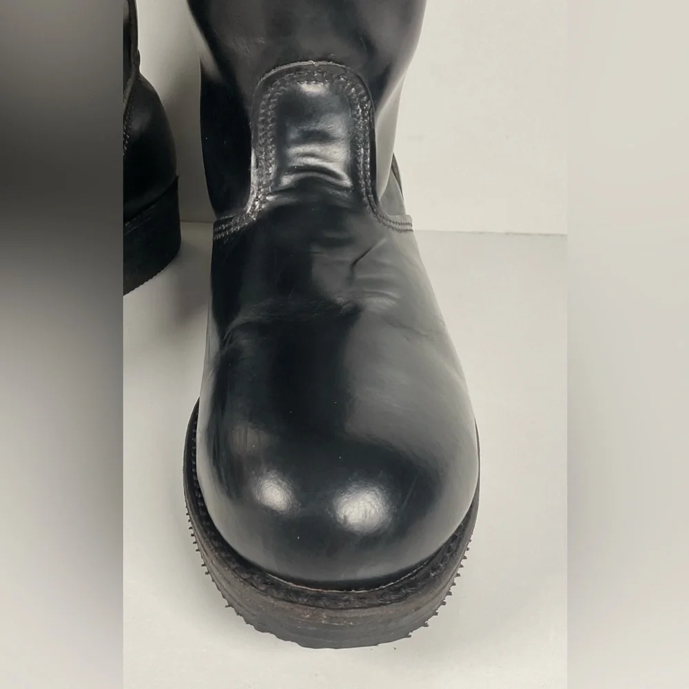 Vintage Harley Davidson Tall Patrol Boots | Glossy | Engineer | Men’s 11